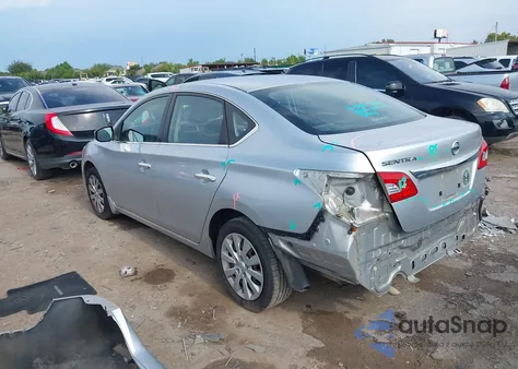 2015 Nissan Sentra S из США, поврежденный, VIN 3N1AB7AP8FY260618